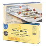 PUJADÓ SOLANO Cantabrian White Anchovy Fillets (Boquerones) 50g