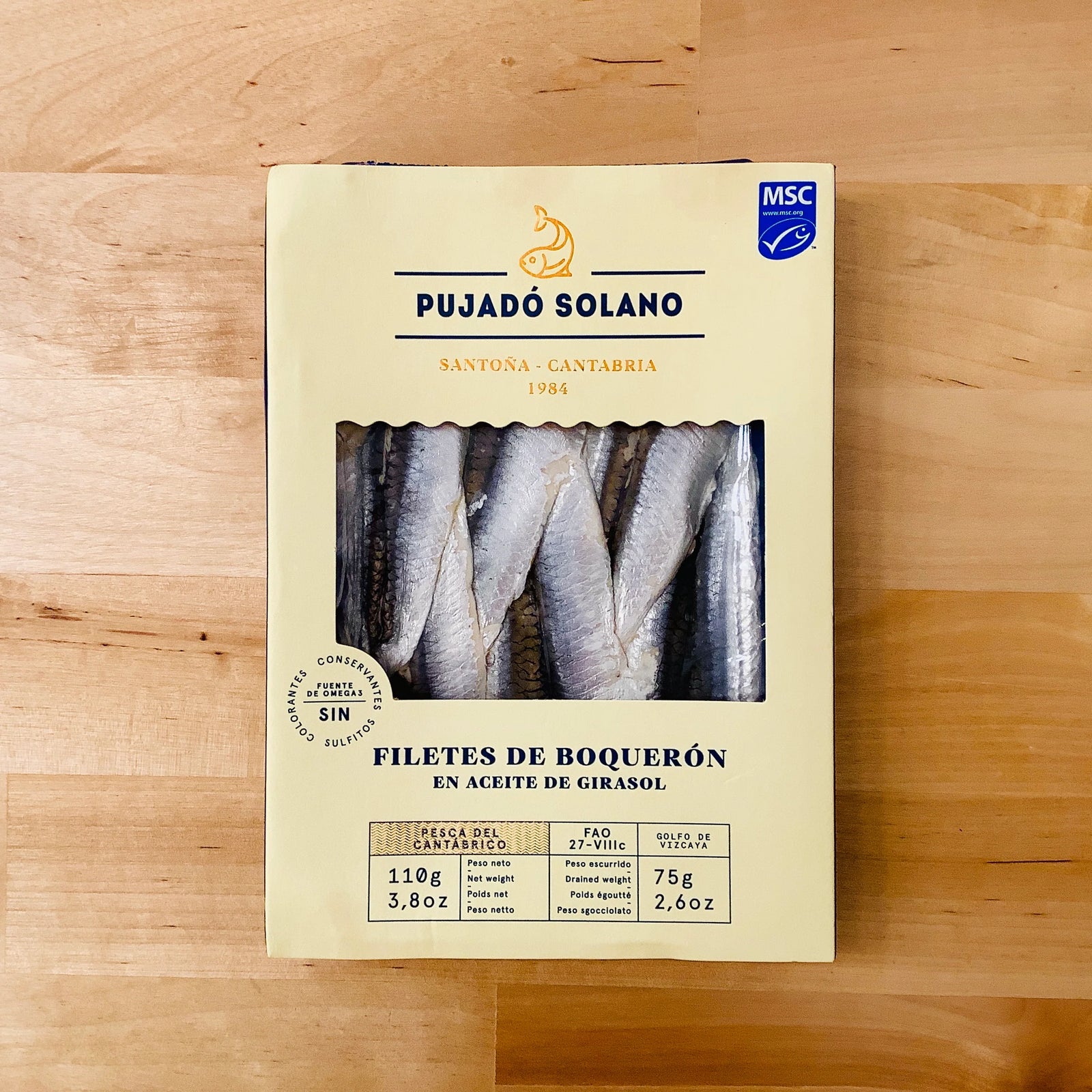 PUJADÓ SOLANO Cantabrian Boquerones (Marinated White Anchovies) 110g –  comotaperia