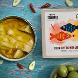Konserva Cod in Olive Oil, Garlic & Chili
